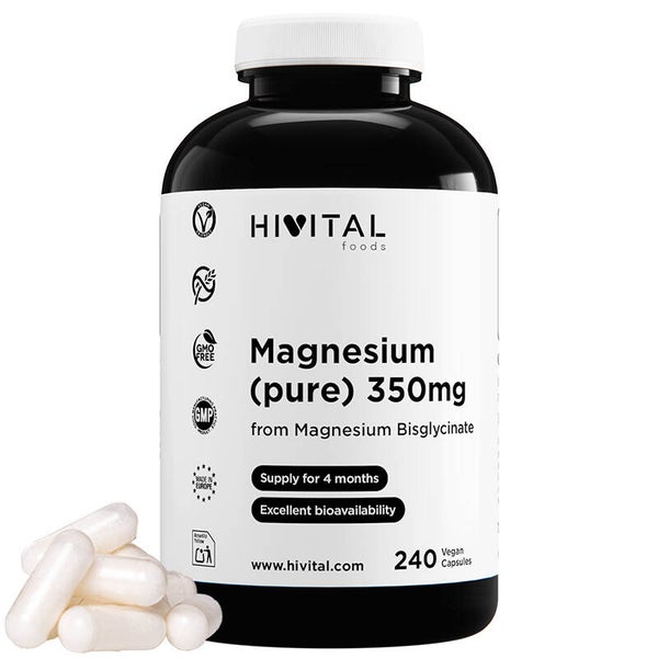 Magnesio 350 mg (Bisglicinato) | 240 cápsulas veganas
