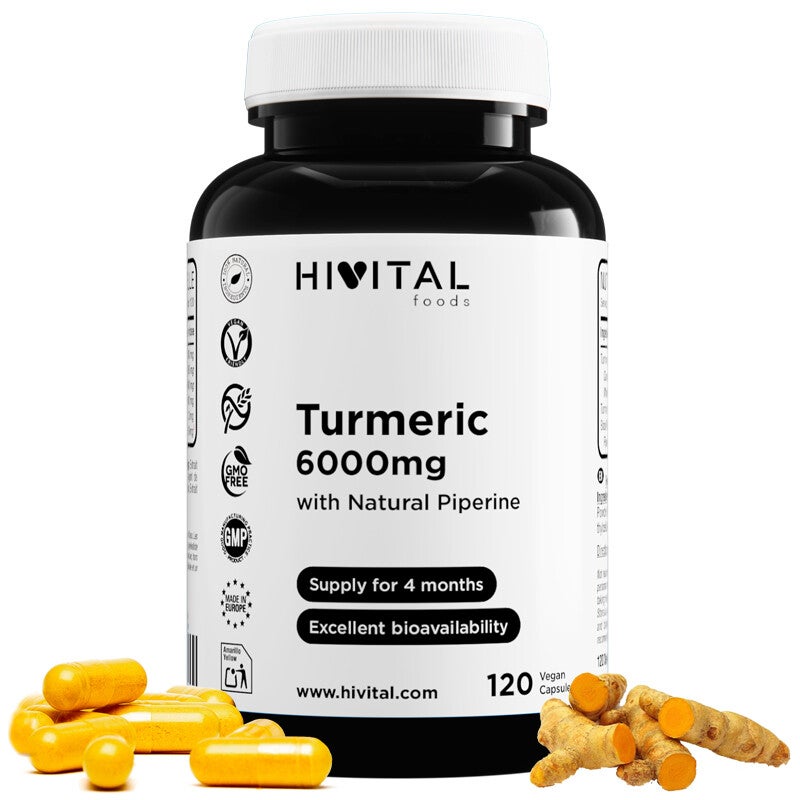 Cúrcuma 6000 mg |120 cápsulas vegetales