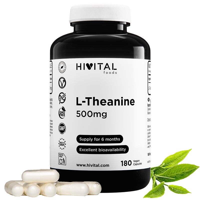 L-Teanina 500 mg | 180 cápsulas veganas