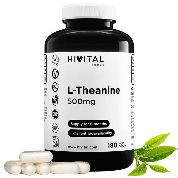 L-Teanina 500 mg | 180 cápsulas veganas