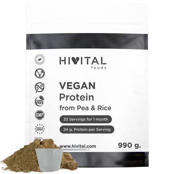 Proteina Vegana de GUISANTE y ARROZ 1 kg