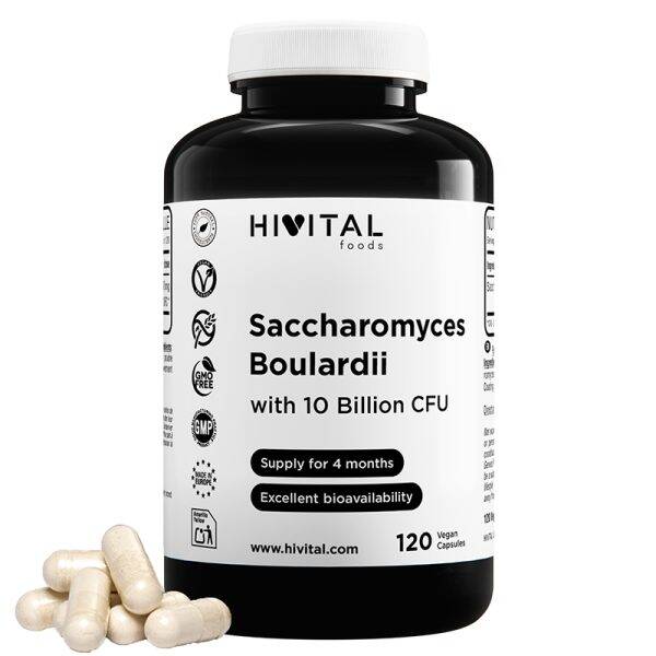 Saccharomyces Boulardii 10 Billion de UFC | 120 cápsulas veganas