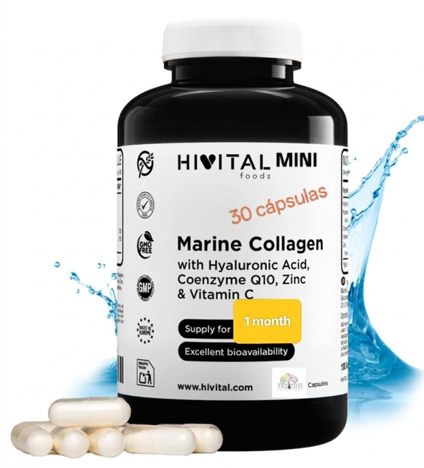 Colágeno Marino con Ácido Hialurónico | 30 cápsulas