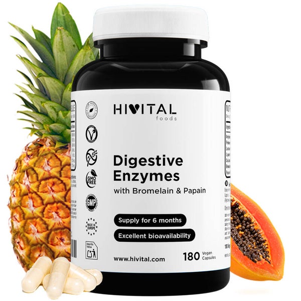 Enzimas Digestivas | 180 cápsulas veganas