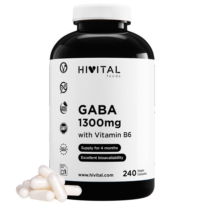 Gaba 1300 mg | 240 cápsulas veganas