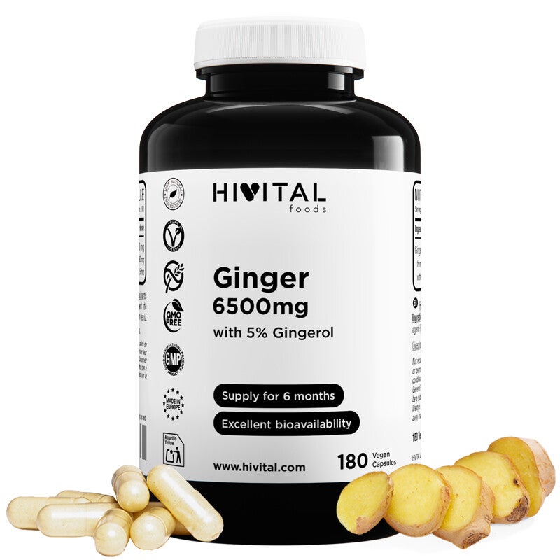 Jengibre 6500 mg | 180 cápsulas veganas