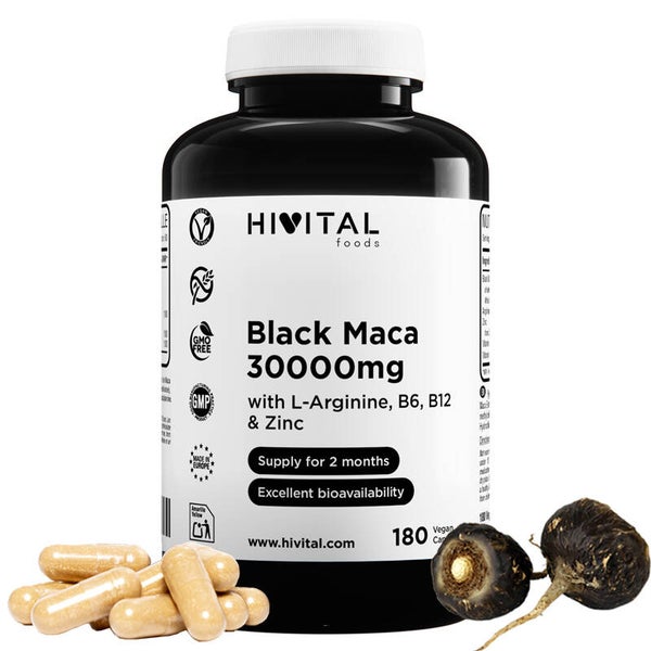 Maca Negra 30000 mg | 180 cápsulas veganas