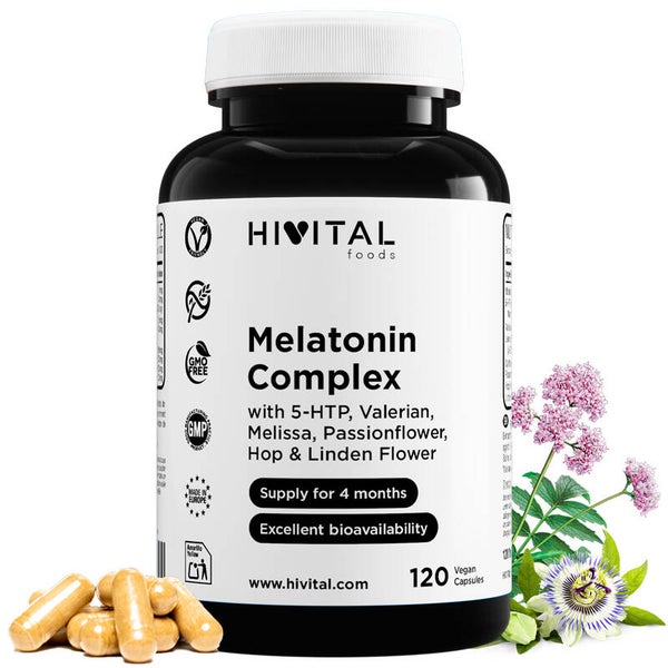 Melatonina Complex | 120 cápsulas veganas