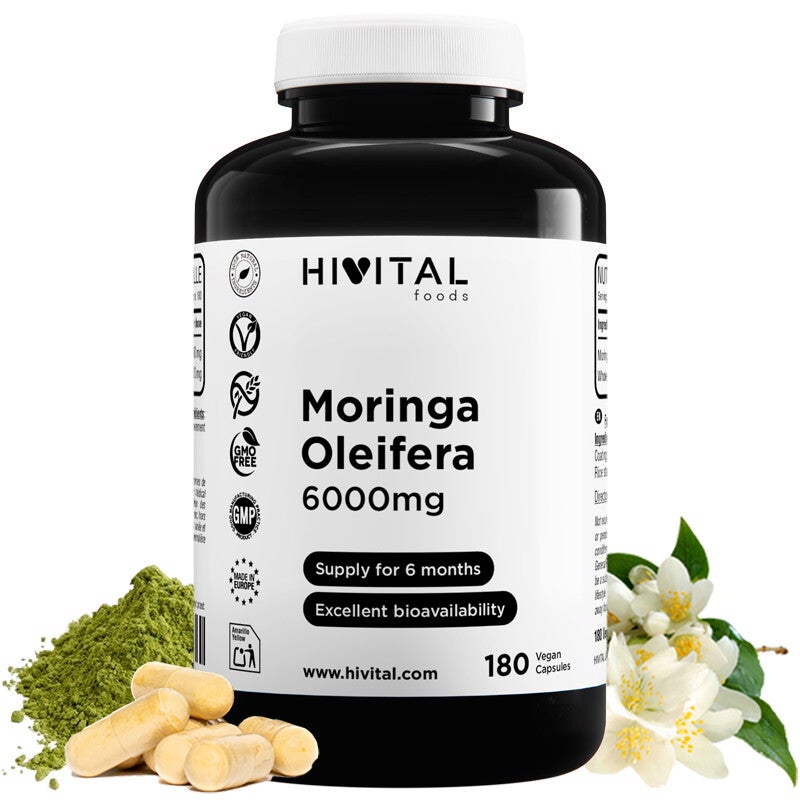 Moringa Oleifera 6000 mg | 180 cápsulas