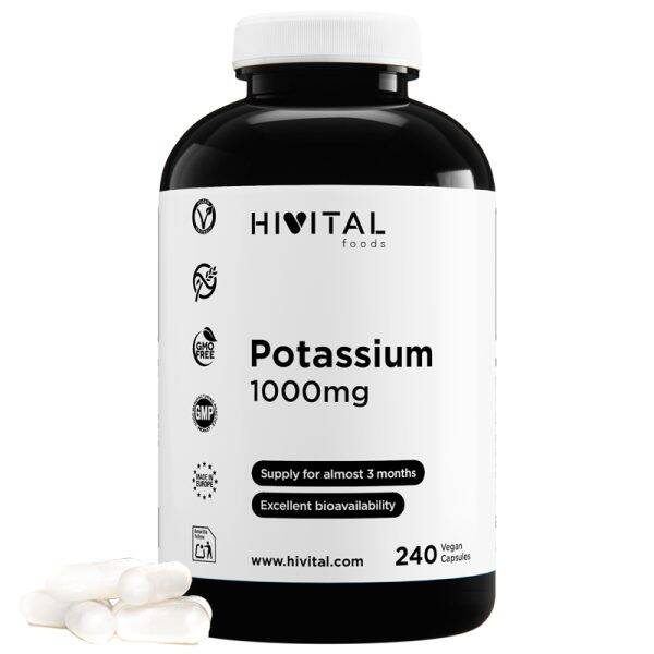 Potasio 1000 mg | 240 cápsulas veganas