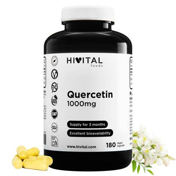 Quercetina 1000 mg | 180 cápsulas veganas