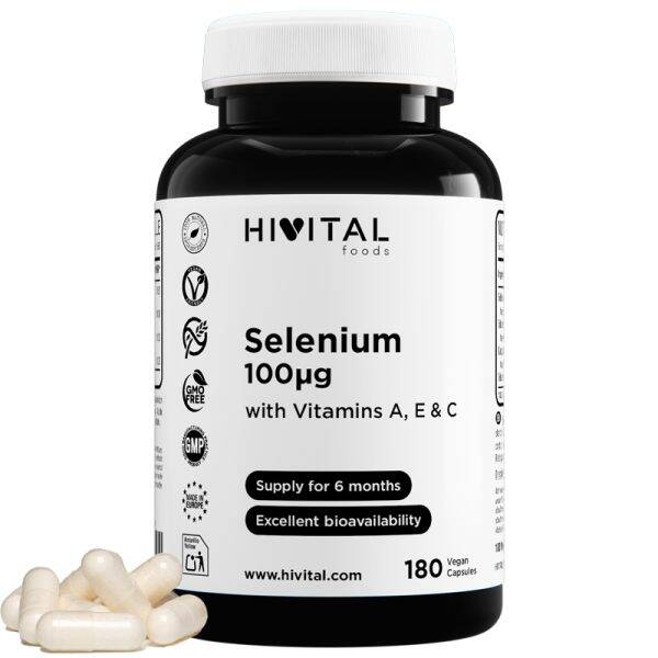 Selenio 100 mcg | 180 cápsulas veganas