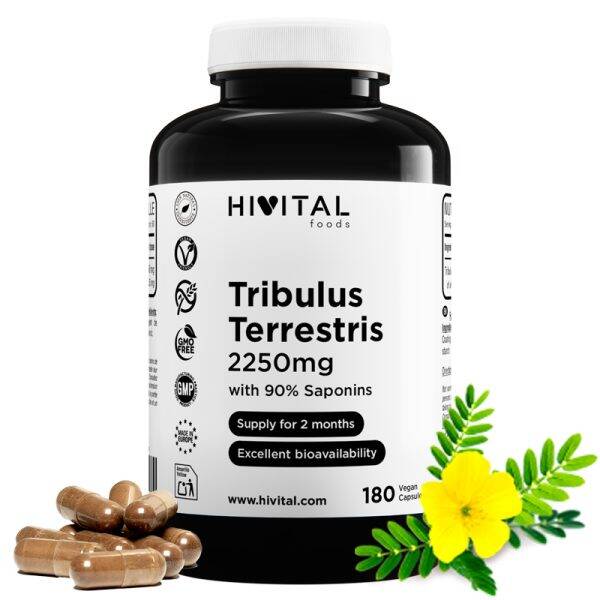 Tribulus Terrestris 2250 mg | 180 cápsulas veganas