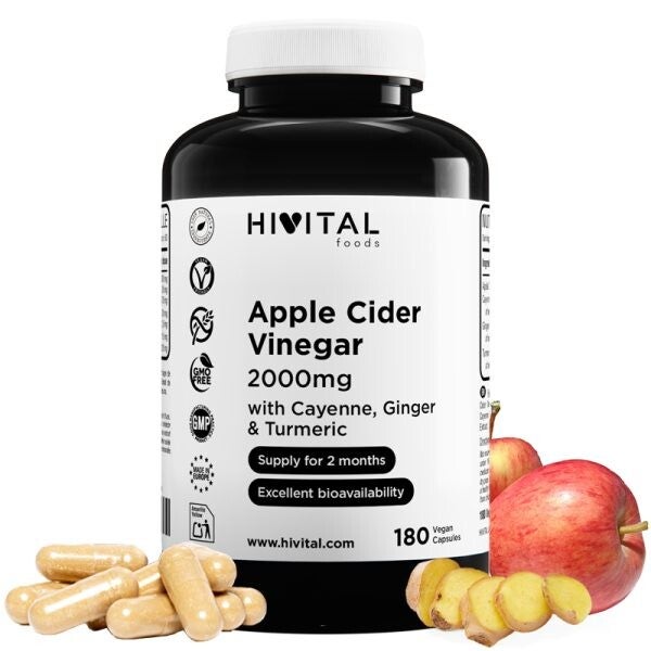 Vinagre de Manzana 2000 mg | 180 cápsulas veganas
