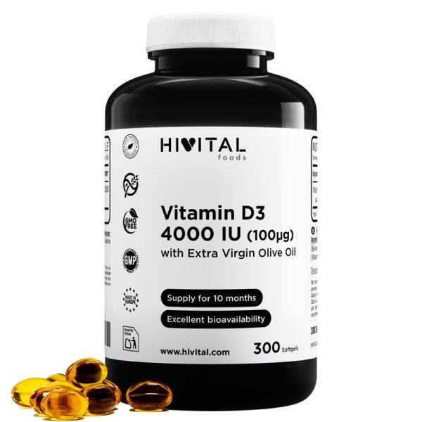 Vitamina D3 4000 IU | 300 perlas
