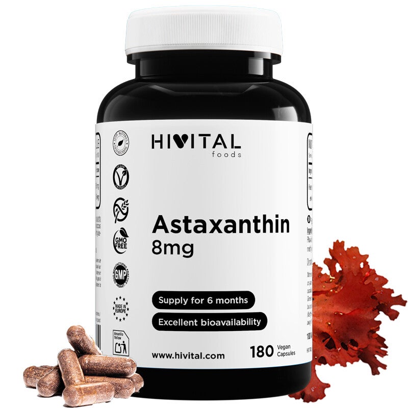 Astaxantina 8 mg | 180 cápsulas veganas