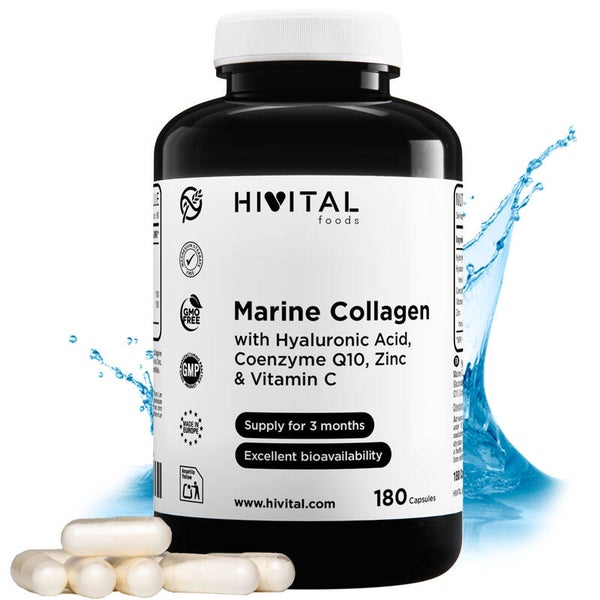 Colágeno Marino con Ácido Hialurónico | 180 cápsulas