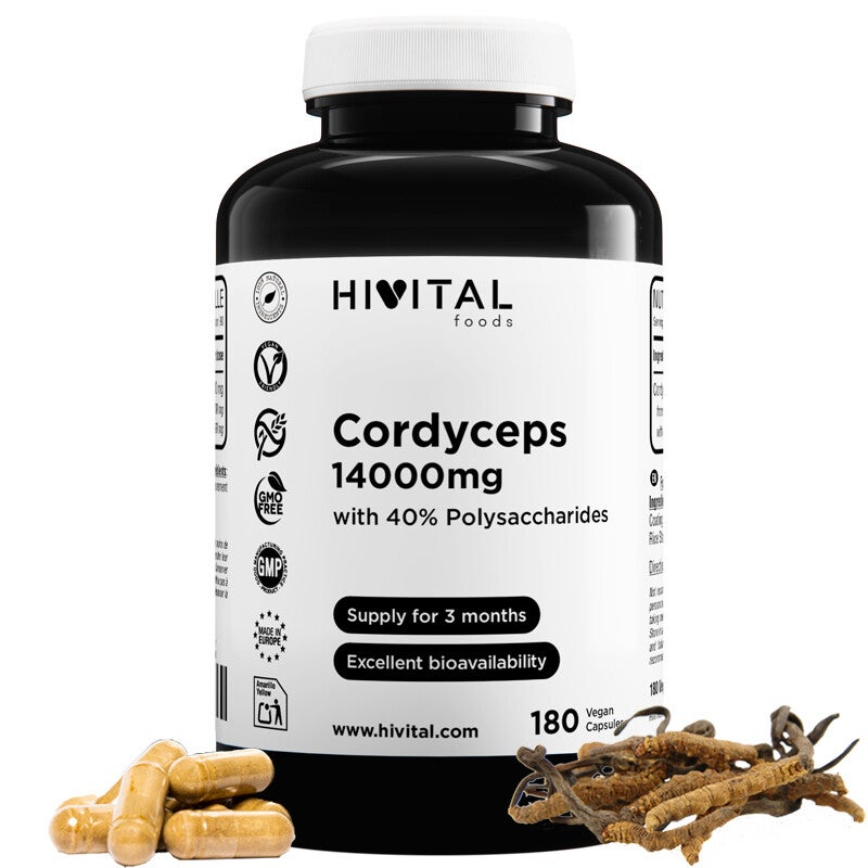 Cordyceps 14000 mg | 180 cápsulas veganas