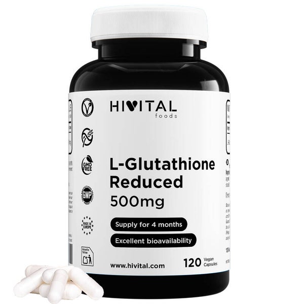 L-Glutatión Reducido 500 mg | 120 cápsulas veganas