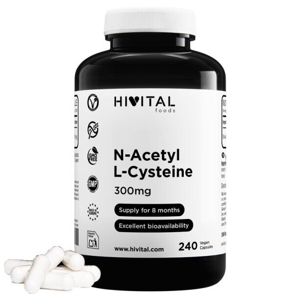N-Acetil L-Cisteína 300 mg | 240 cápsulas veganas