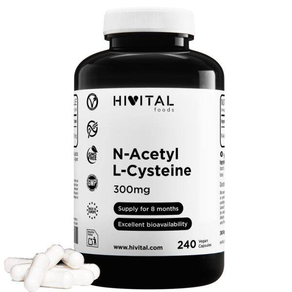N-Acetil L-Cisteína 300 mg | 240 cápsulas veganas