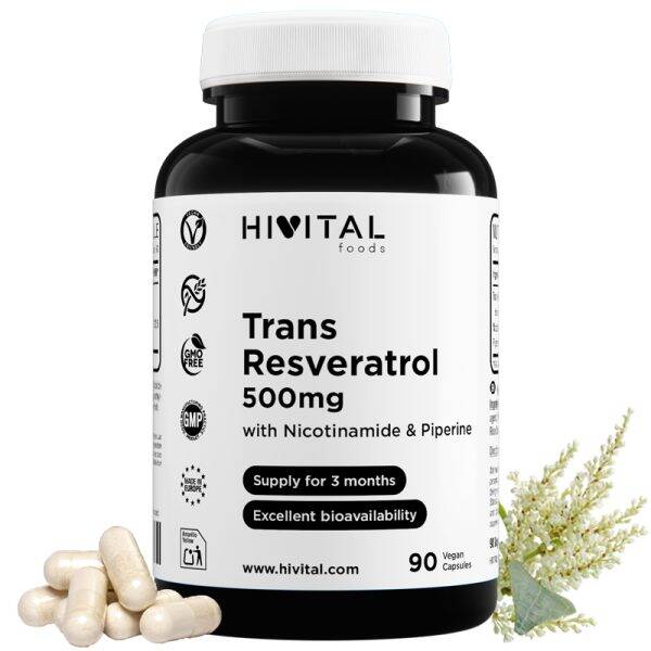 Resveratrol 500 mg | 90 cápsulas veganas