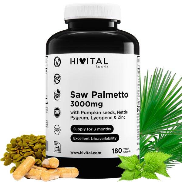 Saw Palmetto 3000 mg | 180 cápsulas veganas