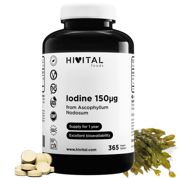 Yodo 150 mcg | 365 comprimidos veganos