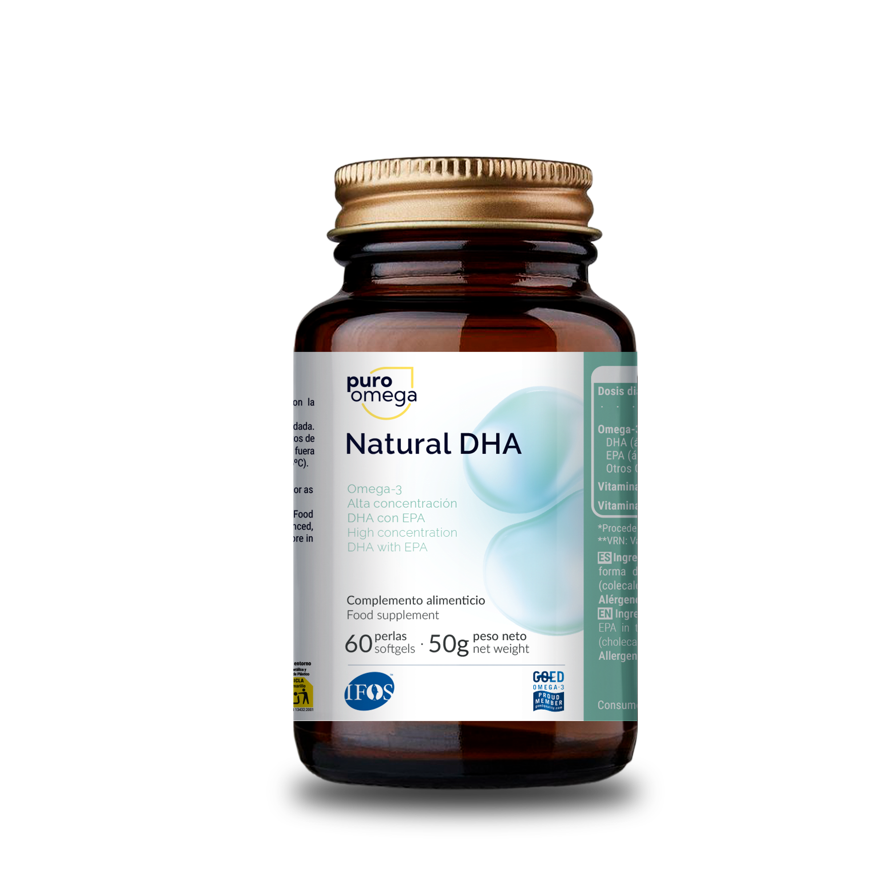 Natural DHA Alta Concentración 60 perlas