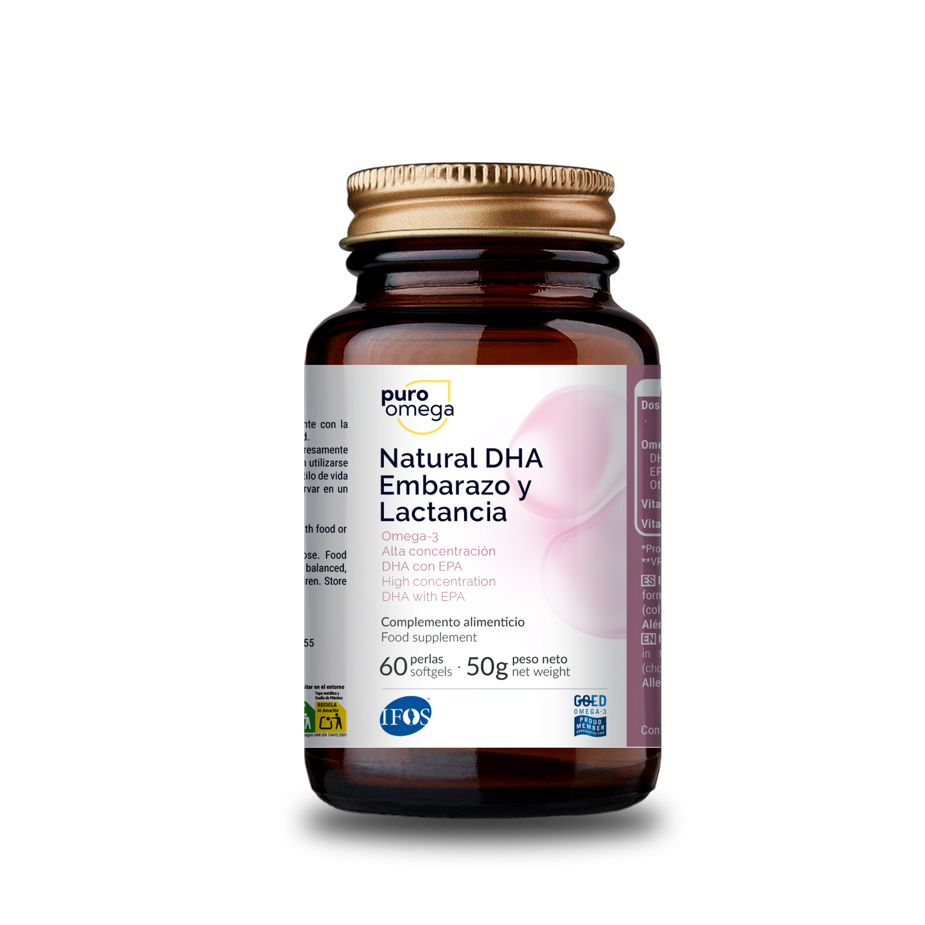 Natural DHA Embarazo y Lactancia 60 perlas
