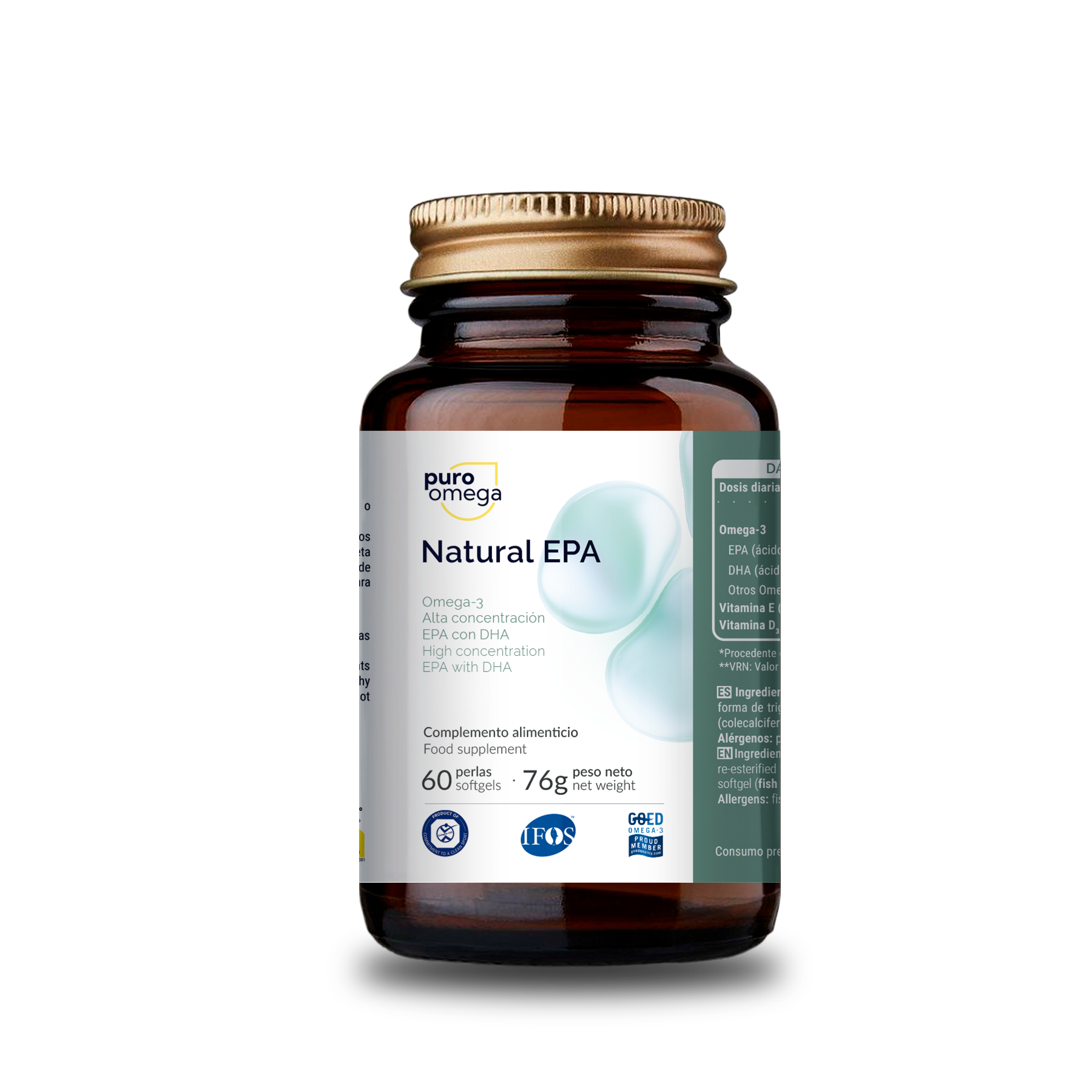 Natural EPA 60 perlas