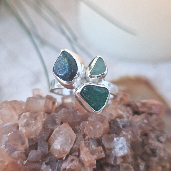 3 eenheid Aventurijn ring