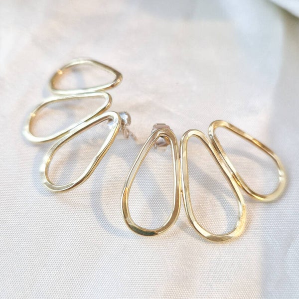 Blossom Studs Messing