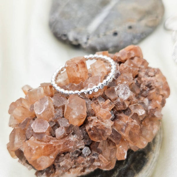 Zilver Line Parel ring