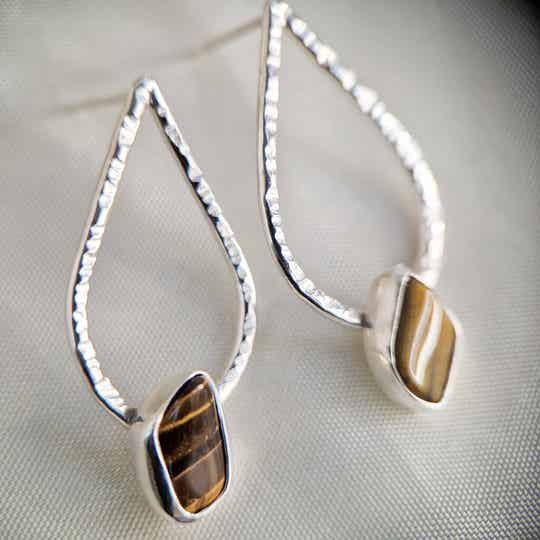Zilver Line Drops, Tijgeroog