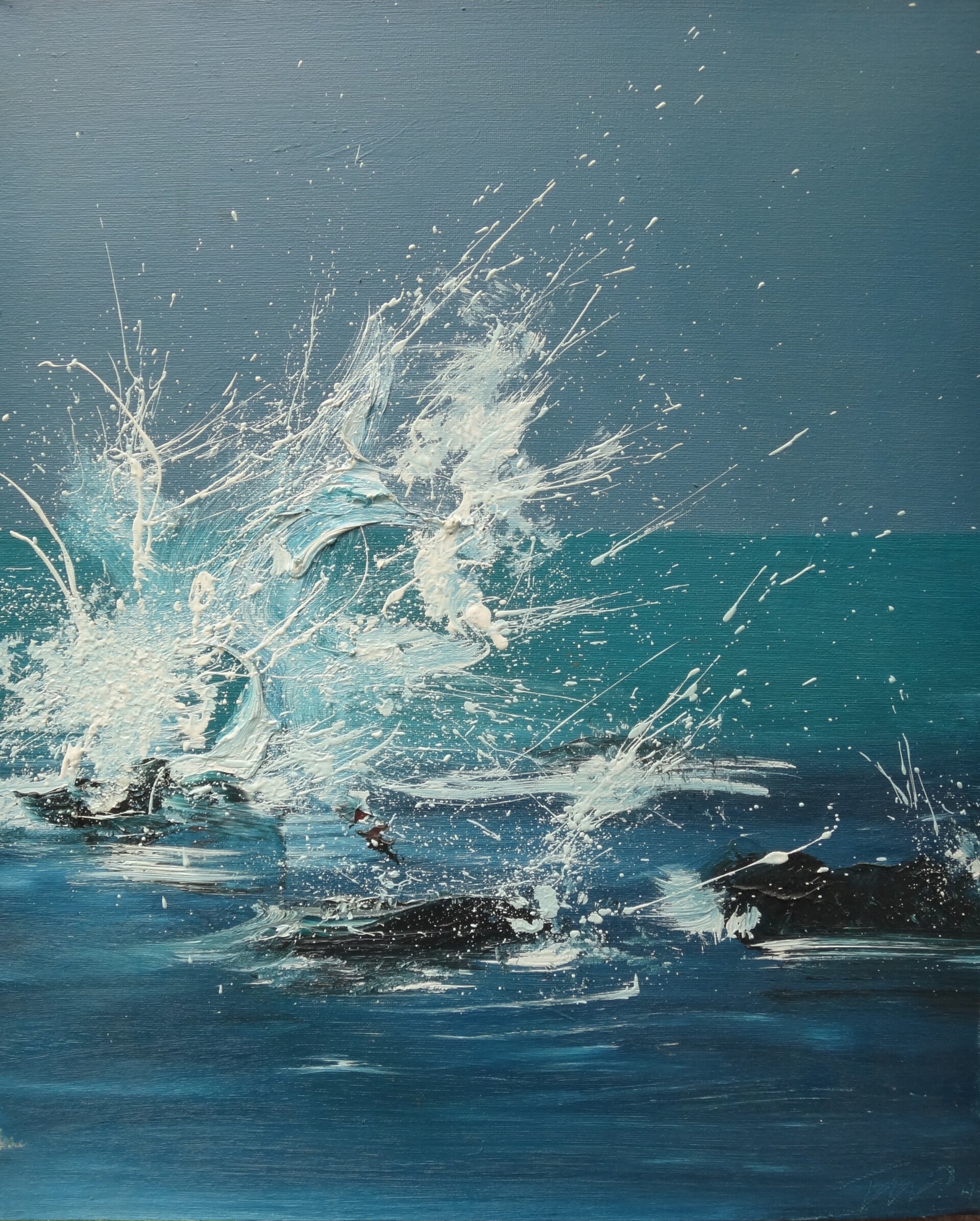 Zee (60x50cm Olieverf op canvas)