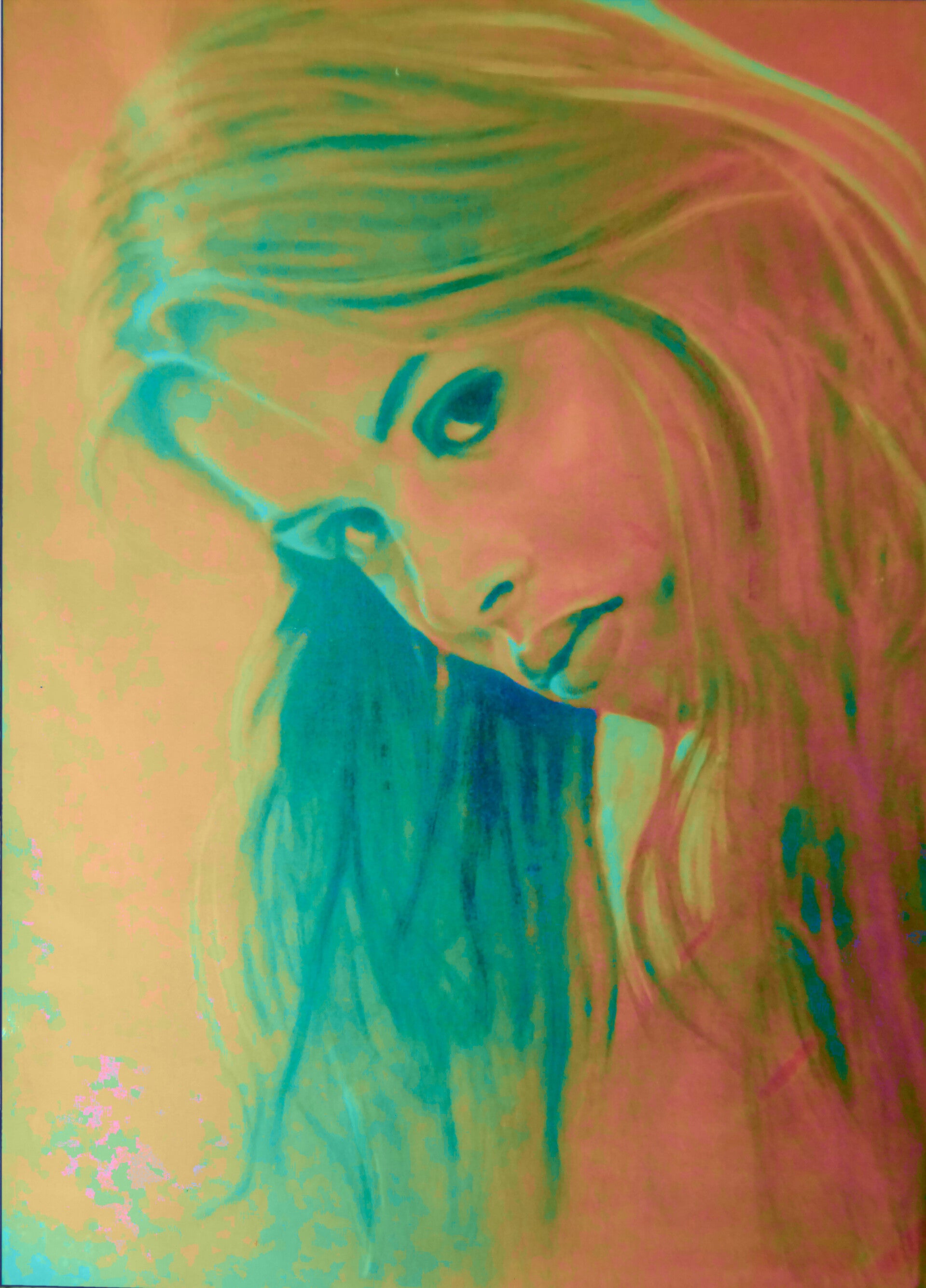Nastasja Kinsky ( 90x110 cm olie op canvas, verkocht)