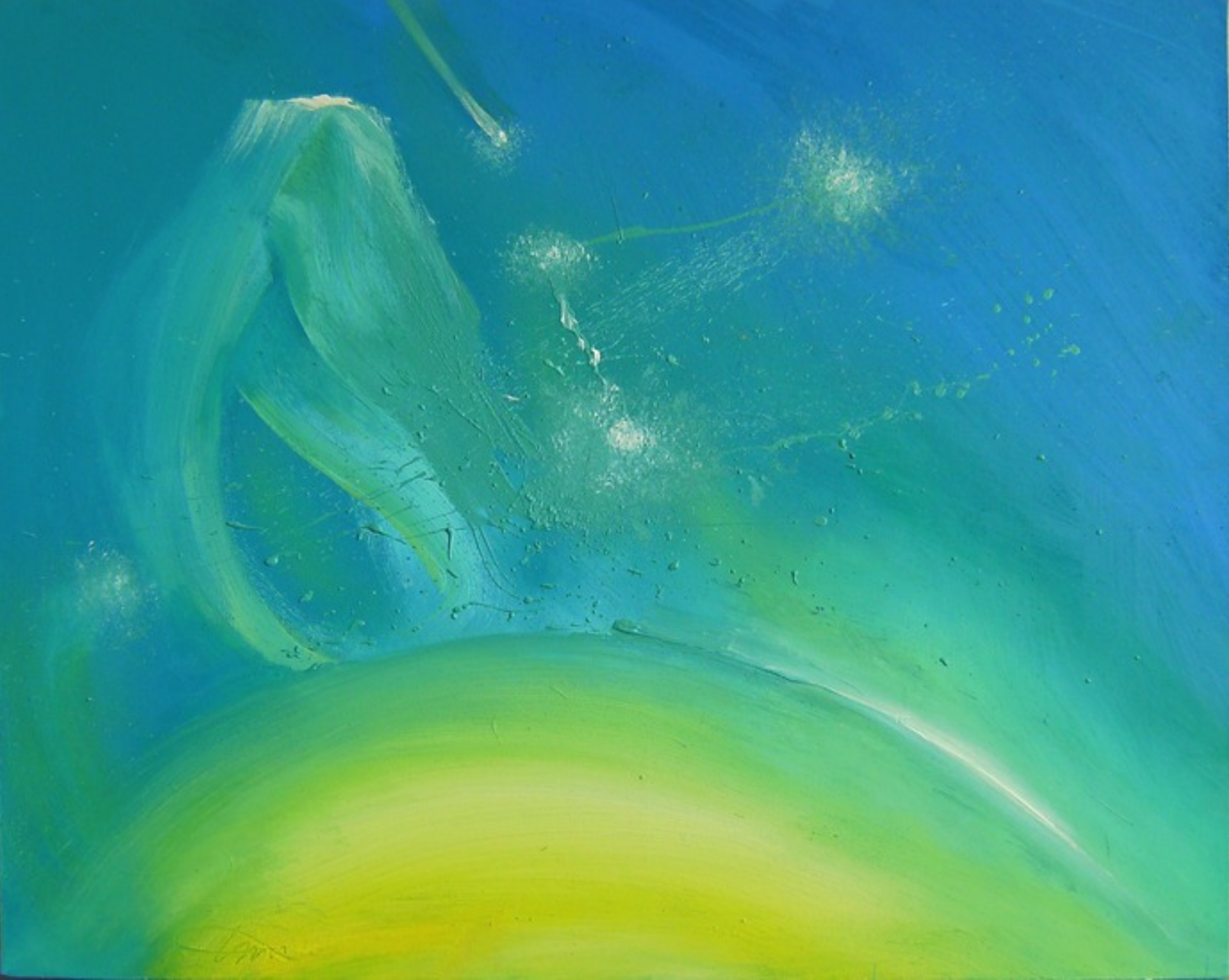 Vuurverf 1  (50x60cm, olieverf op canvas)