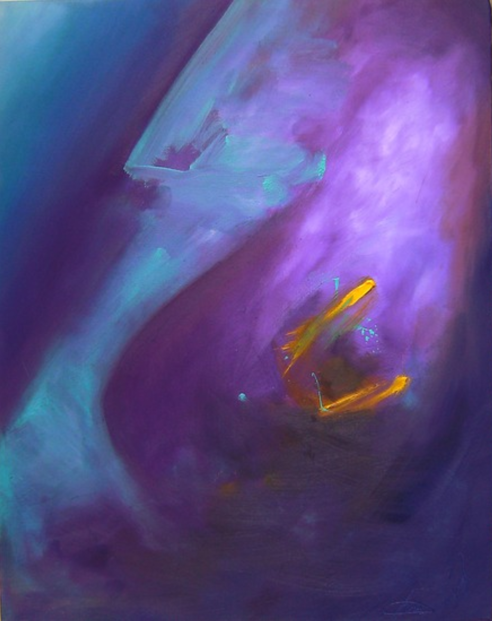 Vuurverf 3 (60x50cm, olieverf op canvas)