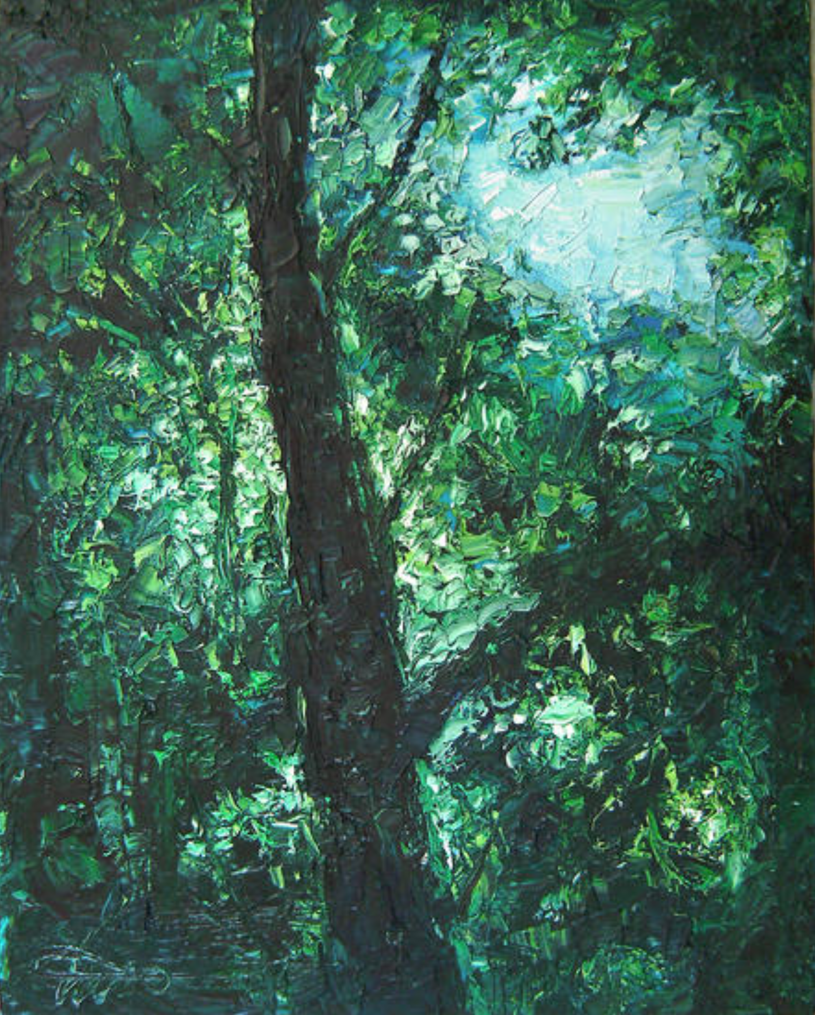Natuur Likjes 2 (50x60cm olie op canvas-verkocht)