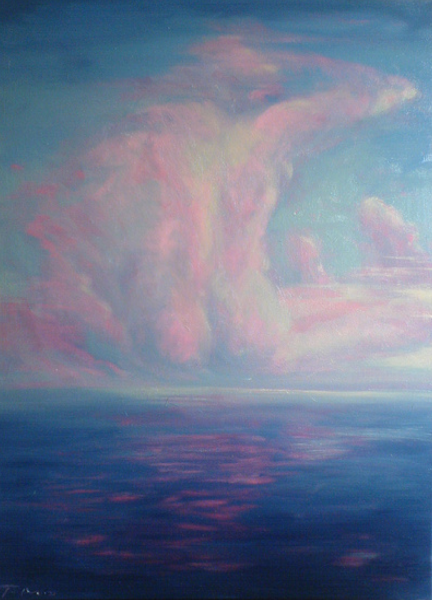 Wolkrug 3 (50x85cm, olieverf op doek)