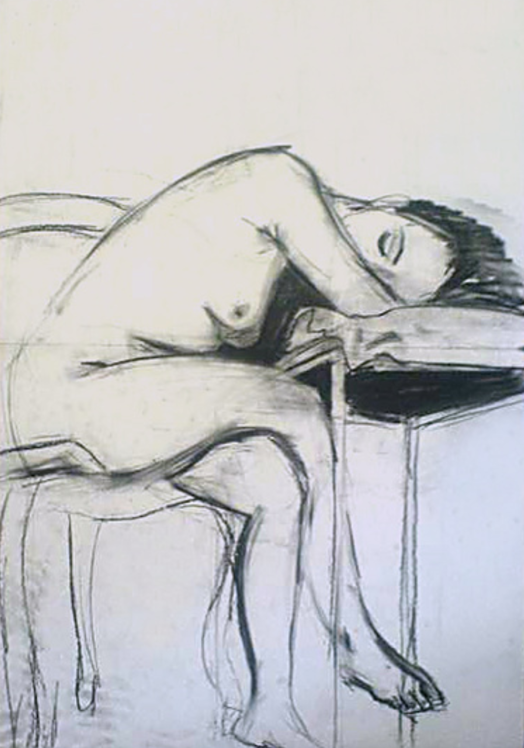 Kiek (papier en conte krijt 100x60)