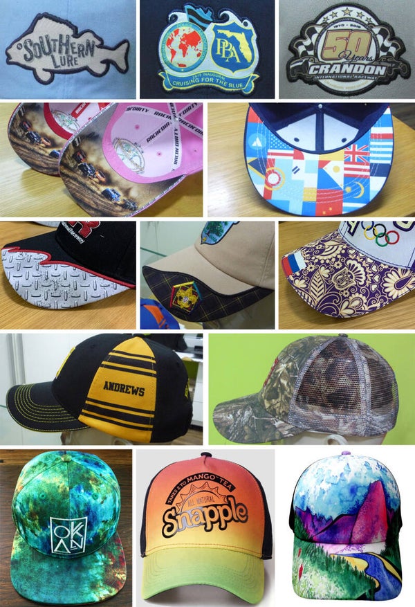 Sublimation printed hats