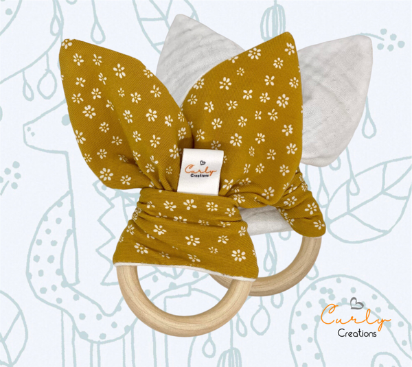 Bijtring oker ( little flowers)