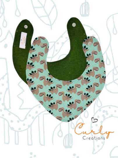Bandana-bib “Dino”