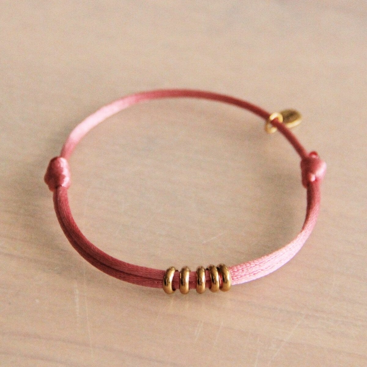 Satijnen Armband Lieve | Roze