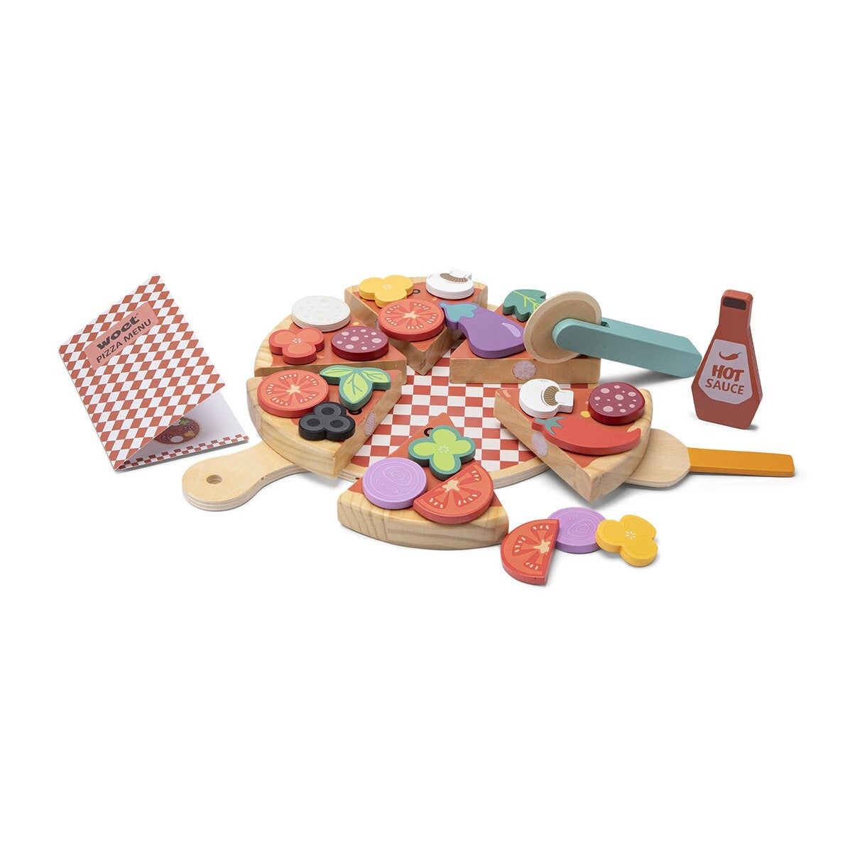 Houten Pizza Set