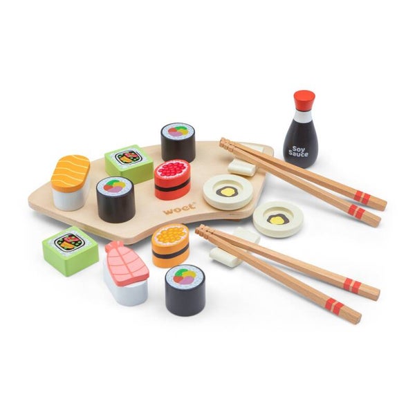 Houten Sushi Set