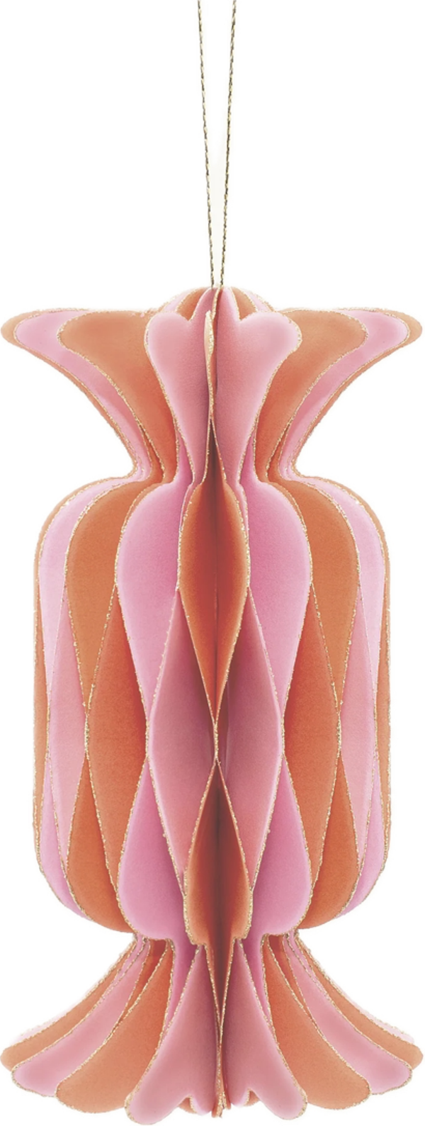 Kersthanger Snoepje | Oranje Roze