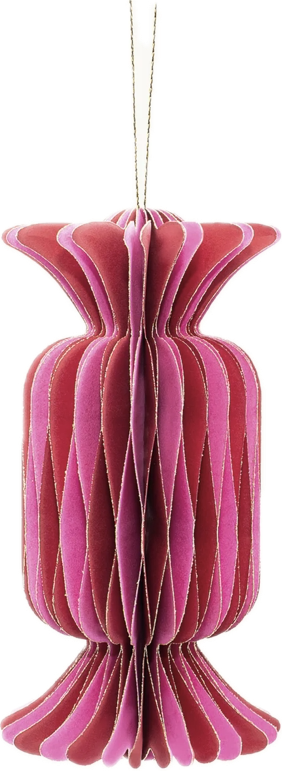 Kersthanger Snoepje | Rood Roze